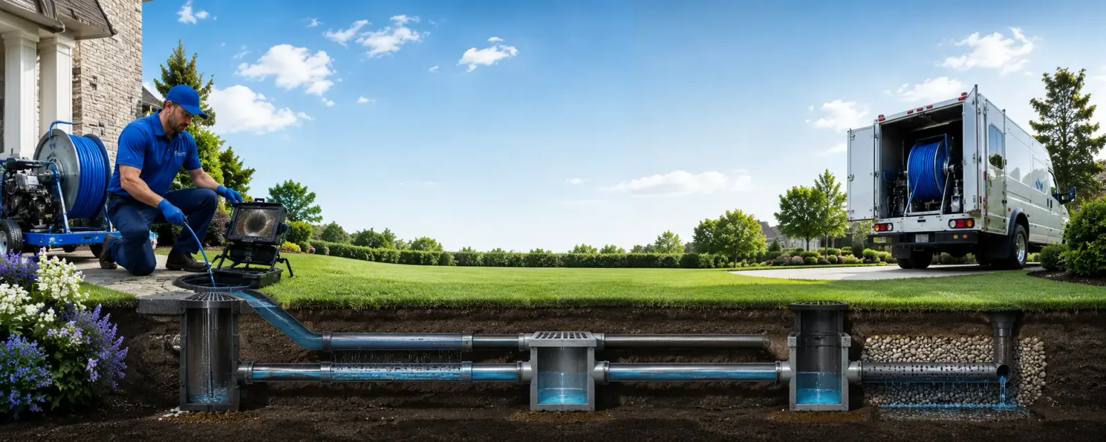 Outdoor drain cleaning information for Cooter, MO